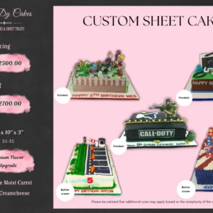 Custom Sheet Cake