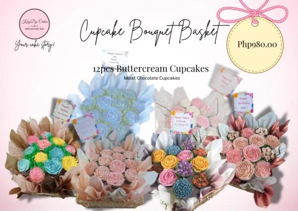 Cupcake Bouquet Basket