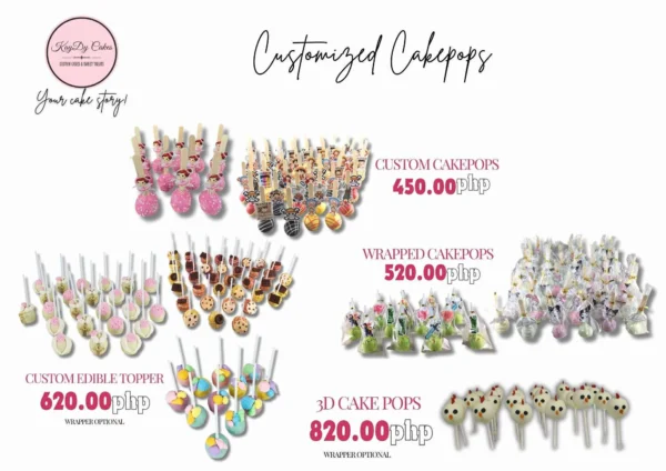 Customized Cakepops New Price - Kaydy Cakes