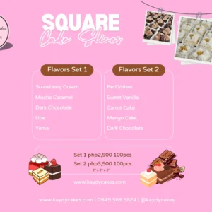 Square cake slices