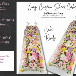 Long Custom Sheet Cakes